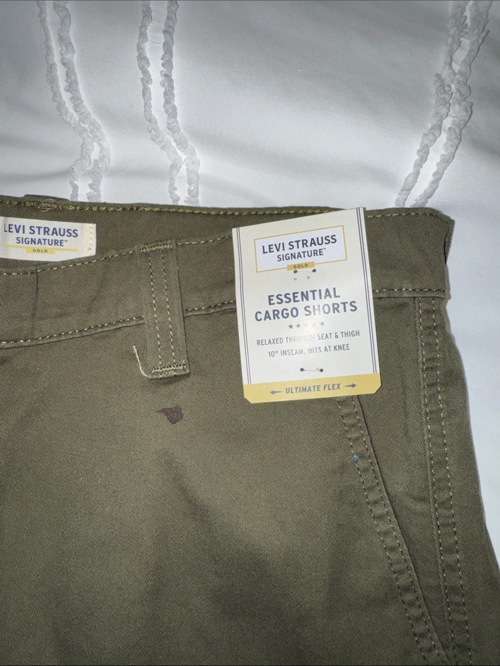 Levi's Men's Dark Olive Cargo Shorts